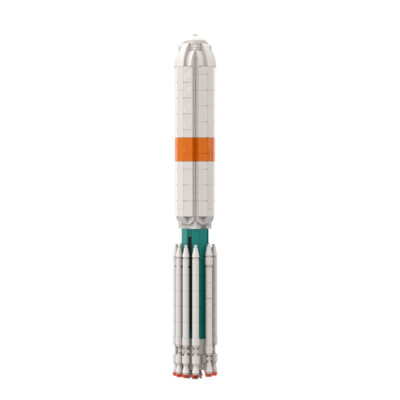 MOC: III Rocket Expendable Launch Vehicle 593 Pieces 1:110 Scale Creative Toys