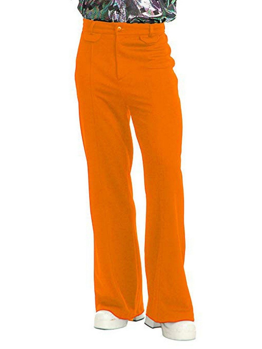 Men's Orange Disco Pants (40) | eBay