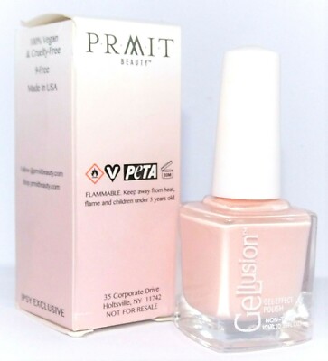 PRMIT Cellusion Gel-Effect Nail Laquer Pink Cream 10ml new
