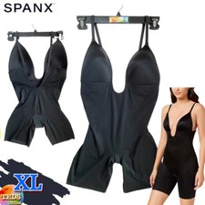 NWD SPANX Women's XL Suit Your Fancy Plunge Low-Back Mid-Thigh Bodysuit 10157R