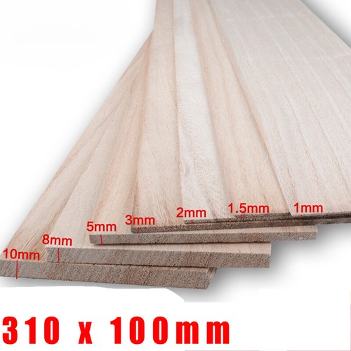 3mm 1000x100mm Paulownia Sheets (5 Sheets Per Pack - Foto 2