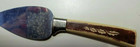 Regent Sheffield ENGLAND Stainless Cheese Server Woodgrain Leaf Pattern Handle — photo 6