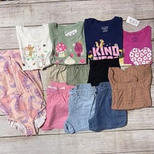 Toddler Girl 5T Lot For Spring/Summer. NWT 12 Pieces- Shirts, Shorts  Swimsuit