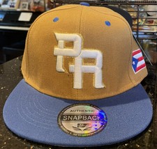 Puerto Rico KHAKI Hat Cap Gorra World Baseball Classic PR WBC flag Blue Bill New