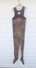 Brown Camo Neoprene Full Length Footed Waders Med