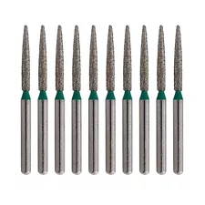 Dental Flame Diamond Burs FG Coarse Grit Green 863/012C for High Speed Handpiece