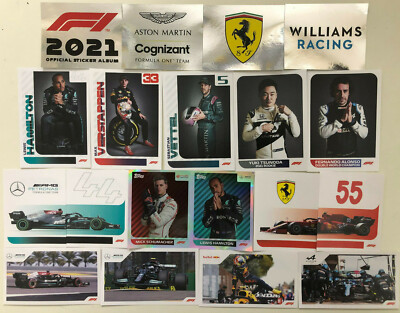TOPPS F1 2021 FORMULA 1 STICKER COLLECTION No's 1 - 232 pick choose