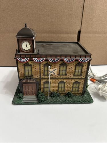 Hawthorne Village Collection Guerre Civile Old Creek Post Office avec lumière 2007 Rare