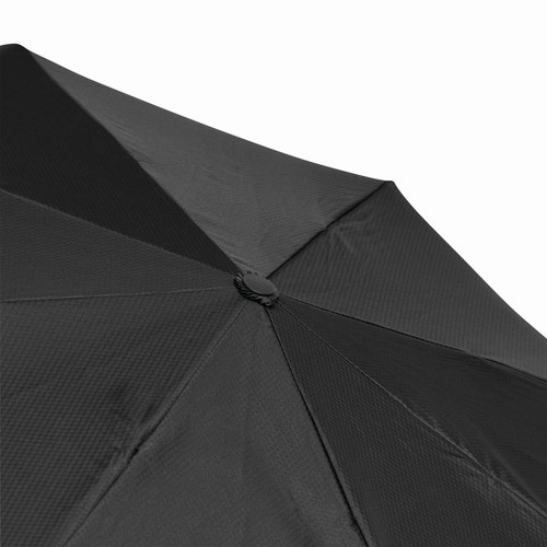 Regenschirm Vollautomatik Ø101cm Taschenschirm mini 350 Gramm Schirm schwarz - Bild 6 von 8