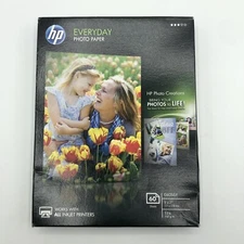 HP  Everday Photo Paper Glossy   5X7   53 lb.   ALL INKJET PRINTERS    60 SHEETS