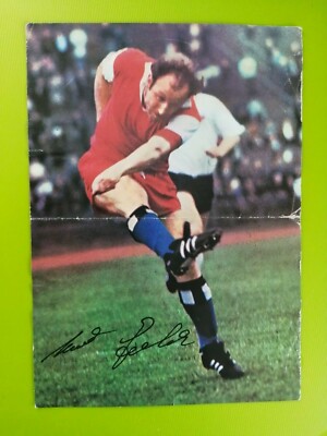 UWE SEELER ++ Adidas autograph card World Cup 1970 print signed