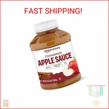 Amazon Grocery, Cinnamon Apple Sauce, 48 Oz (Previously Happy Belly, Packaging M