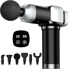 Deep Tissue Massage Gun, Portable Percussion Electric Muscle Massager Black