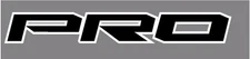Set of 2  Pro vinyl decal sticker 13" x 1.75" black /white outline