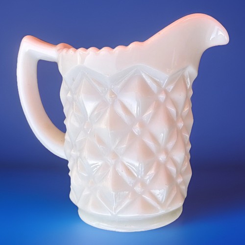 Vintage milk glass creamer (or small pitcher)