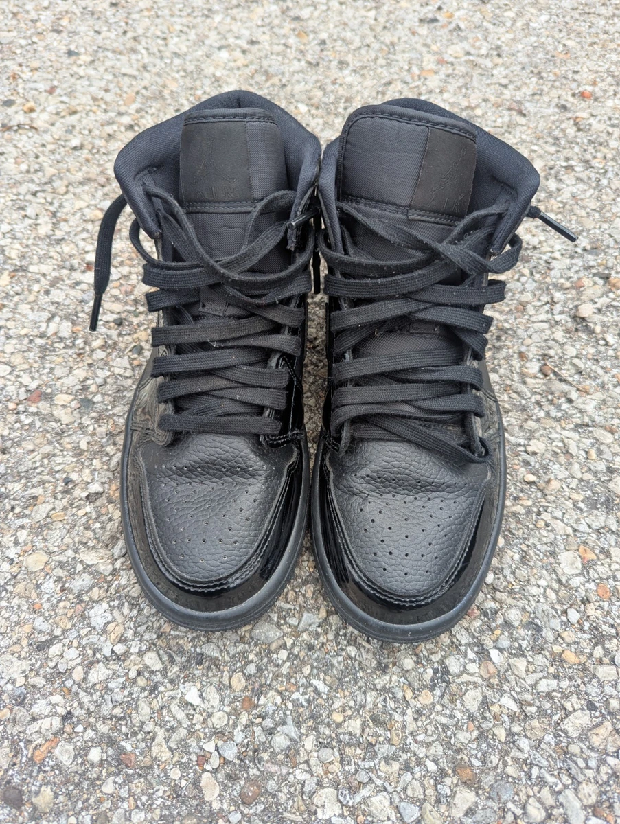 Preços baixos em Jordan 1 Patent Mid Triple Black W | eBay
