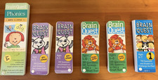 Brain Quest, 6pcs, Phonics/Preschool/Kindergarten/1st Gr Kids 3 to 7 years old 