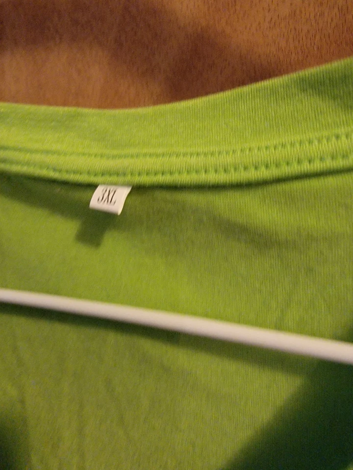 Christmas Grinch Face Long Sleeve T-Shirt/night shirt, Green  Women Plus3x - Image 4 of 4