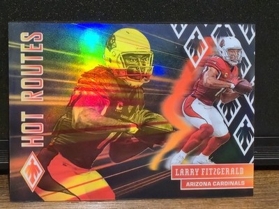 Larry Fitzgerald 2020 Panini Phoenix - Hot Routes Black /10 Cardinals HOFer !!