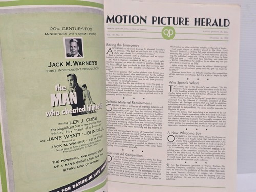 1950 Motion Picture Herald Vintage Theatre Magazines - Choose Your Volume - Picture 177 of 203