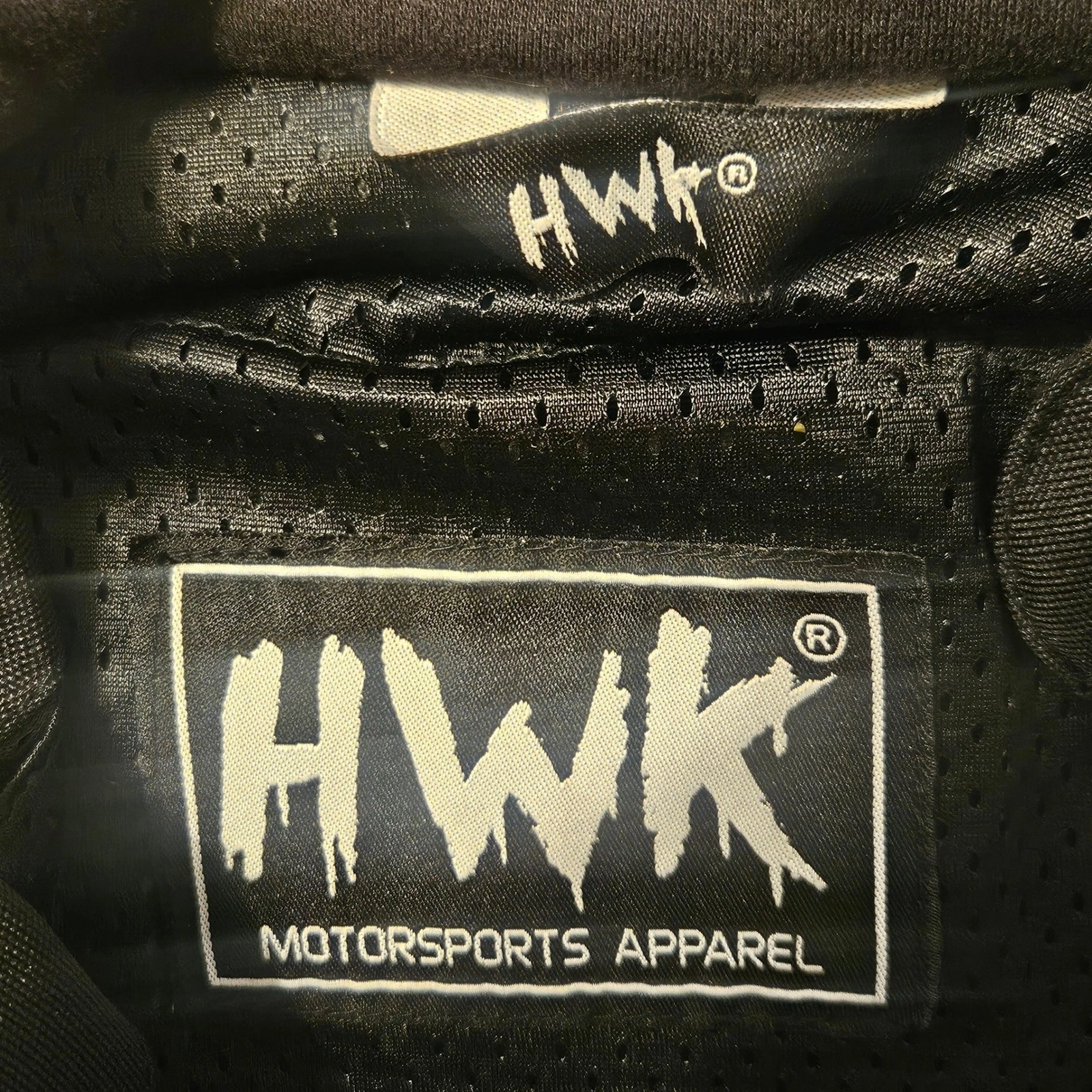HWK Motorsports Mens Mesh Motorcycle Jacket Armored Black Red Riding Gear Small - product detail image 5
