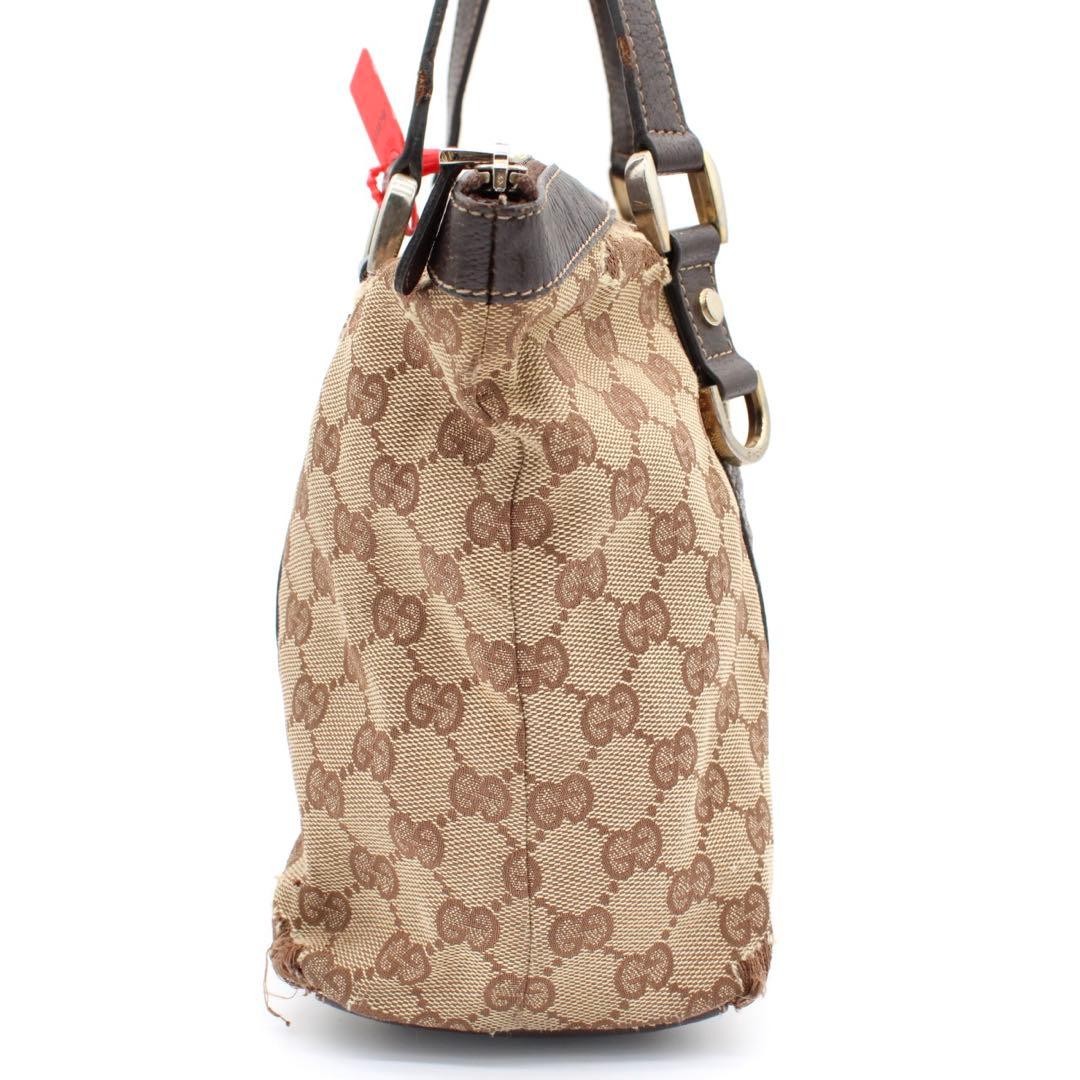 GUCCI Abbey 141470 213317 GG Canvas Tote Bag Beige Brown From Japan thumbnail 18