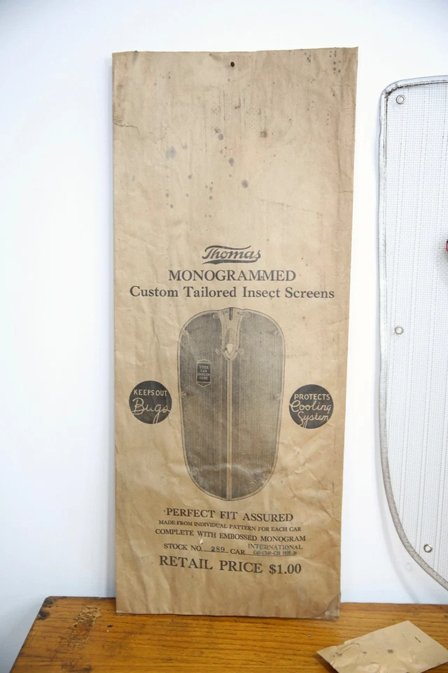De colección 1935 36 International Truck Radiador Parrilla Carcasa Pantalla Cubierta Accesorio Nuevo de Lote Antiguo Foto 2 de 4