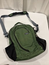 Patagonia Borsa a tracolla vintage 30L Messenger per laptop con tracolla verde/nero