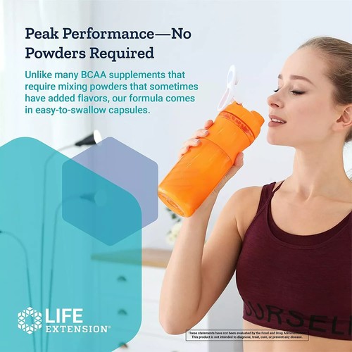 2er Pack Life Extension verzweigtkettige Aminosäuren BCAA Muskelregeneration 90 Kapseln EA - Bild 5 von 5