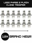 NEW LEGO Star Wars Phase 1 Clone Trooper Minifigure Lot of 12x - sw1319