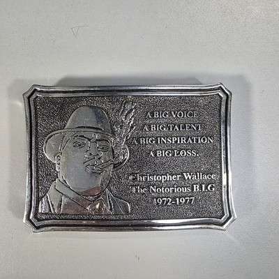 The Notorious B.I.G Belt Buckle - Christopher Wallace - 4'' X 3'' 