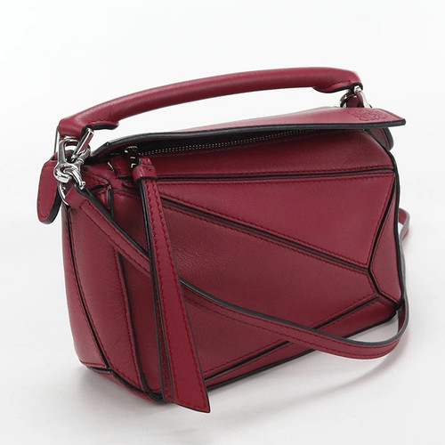 Used Good condition LOEWE Handbag Puzzle Bag Mini 2WAY Puzzle Women's Red