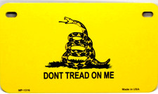 DONT TREAD ON ME metal motorcycle sign party favor PRIZE novelty #4 Made in USA