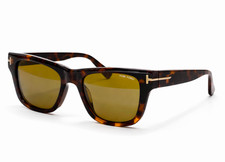 Occhiali da sole Tom Ford Finn TF1304 avana scuro/marrone con custodia nuovi