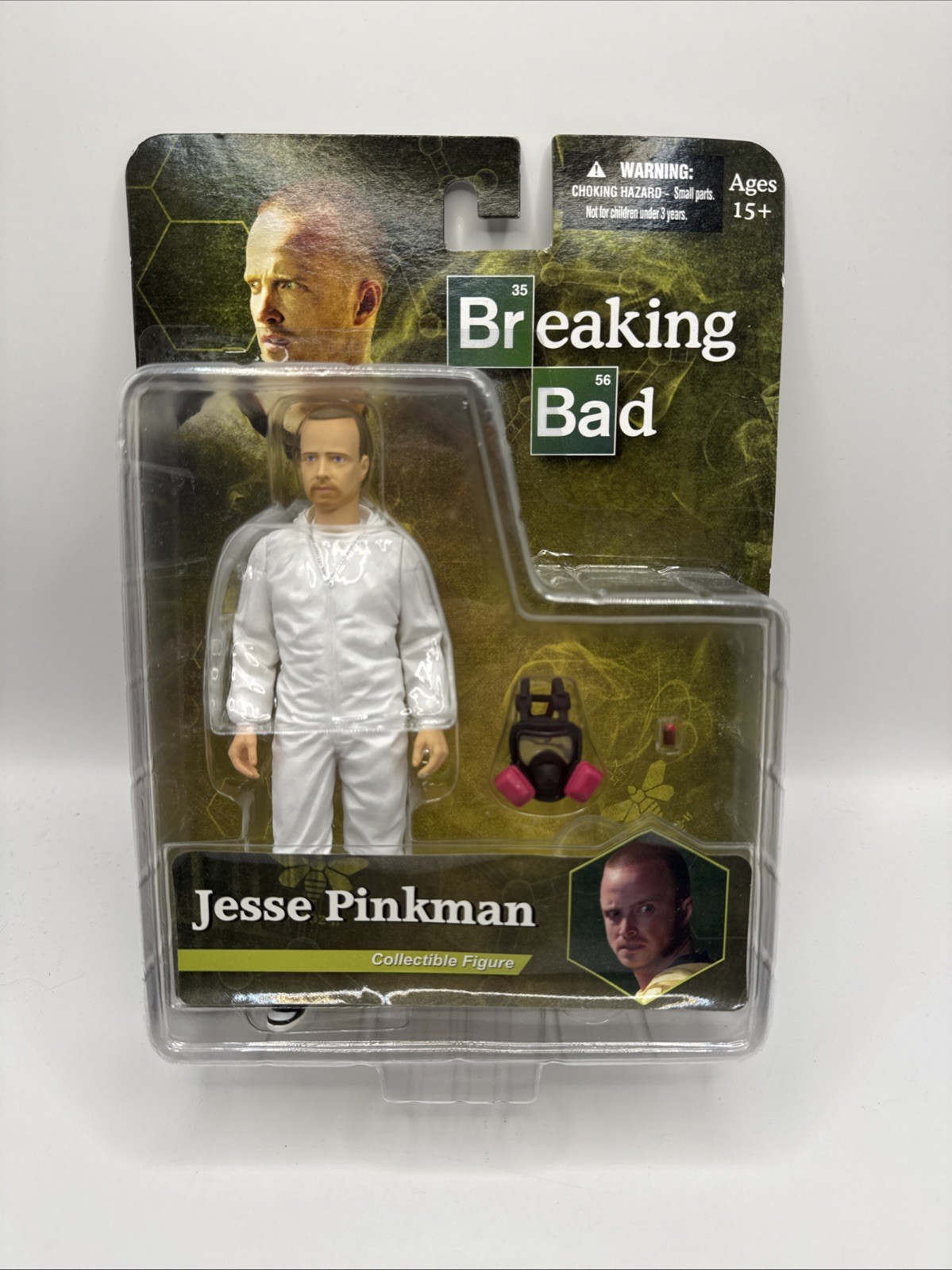 Breaking Bad Jesse Pinkman White Hazmat Suit 6"" Action Figure Mezco - new