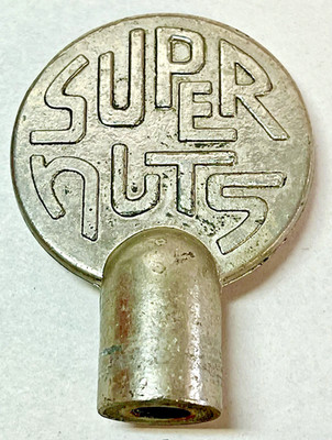 VINTAGE HPC KEY CUTTING MACHINE SUPER NUTS 3'' CHROME LOCKING NUT
