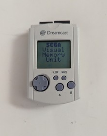 Sega Dreamcast Visual Memory Unit White VMU HKT-7000 Memory Card