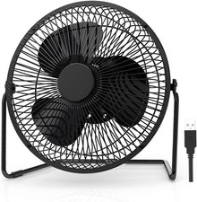 9 inch USB Desk Fan Silent with [ONLY 25DB] Strong Airflow & Quiet Opera