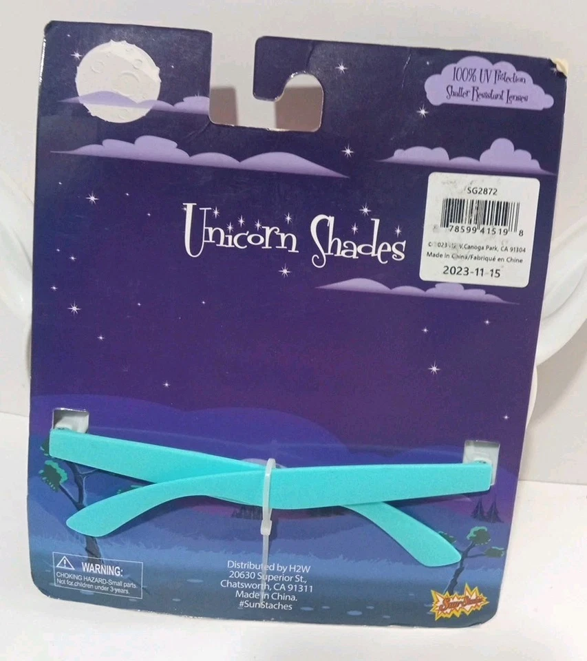 New Unicorn  Shades Sunglasses 100%UV Protection Impact Resistant Lens - Image 2 of 3