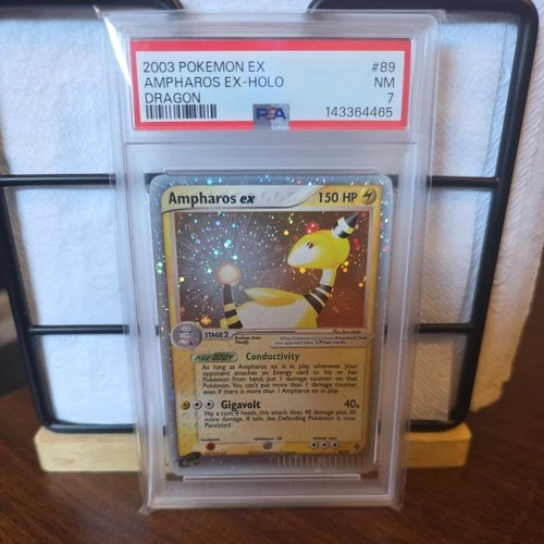 Pokemon Ampharos EX Holo EX Dragon 89/97 PSA 7