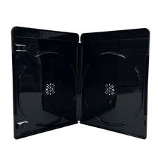PREMIUM GLOSSY Black 4K Blu-Ray Double Cases 11MM Lot