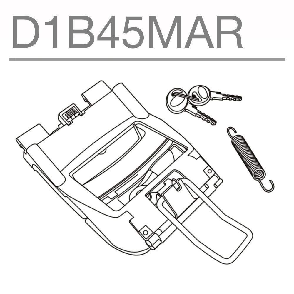 Replacement Handle Closing SHAD for Trunk sh40/45 for Moto - Image 4