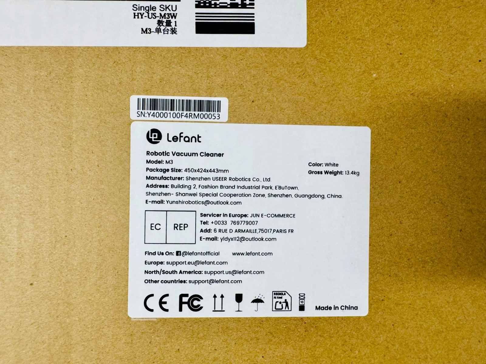 LEFANT M3 Robot Vacuum Cleaner Self-Emptying Robotic Vacuum & Mop - NEW
