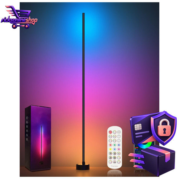 LED Stehlampe RGB Dimmbar Mit Fernbedienung App-Steuerung Musik Sync 68 Modi-image