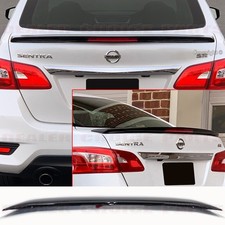 For 2013-2019 Nissan Sentra Oe Factory Style Spoiler Wled Painted Gloss Black