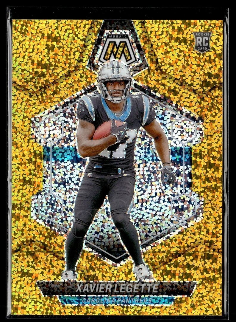 2024 MOSAIC GOLD SPARKLE /24 ROOKIE 332 Xavier Legette Carolina Panthers
