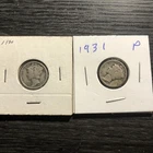 1930-P & 1931-P Mercury Dime - VF - Very Fine - 90% Silver