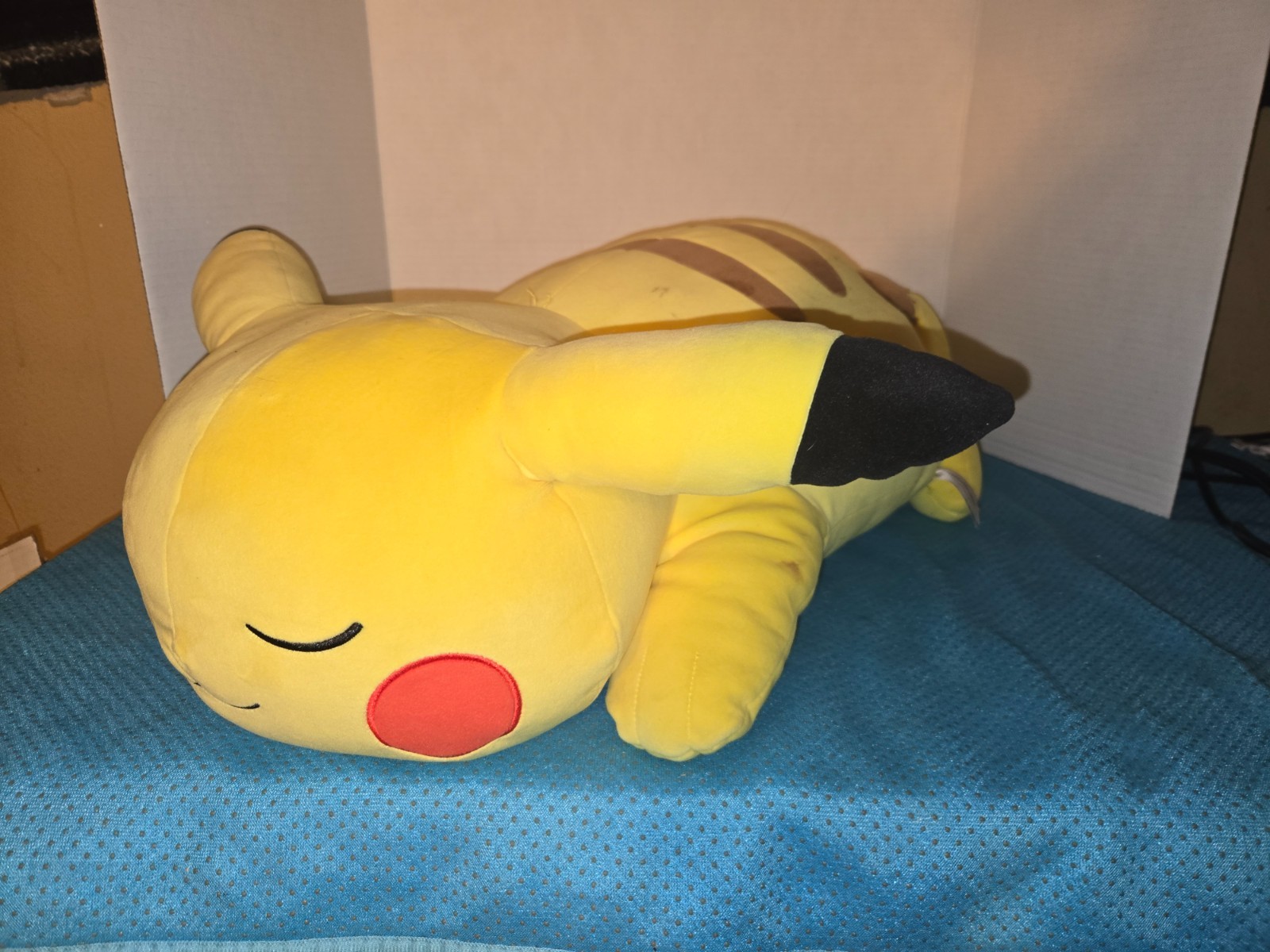 Pokemon Sleeping Pikachu Plush Soft Jumbo Large Pillow Buddy 18” Jazwares 2022