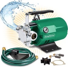 Water Transfer Pump Portable Electric Pump With 6 Hose Kit