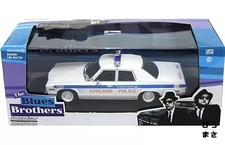 Mini Car 1/43 1975 Dodge Monaco Chicago Police 7580 White Blue Blues Brothers